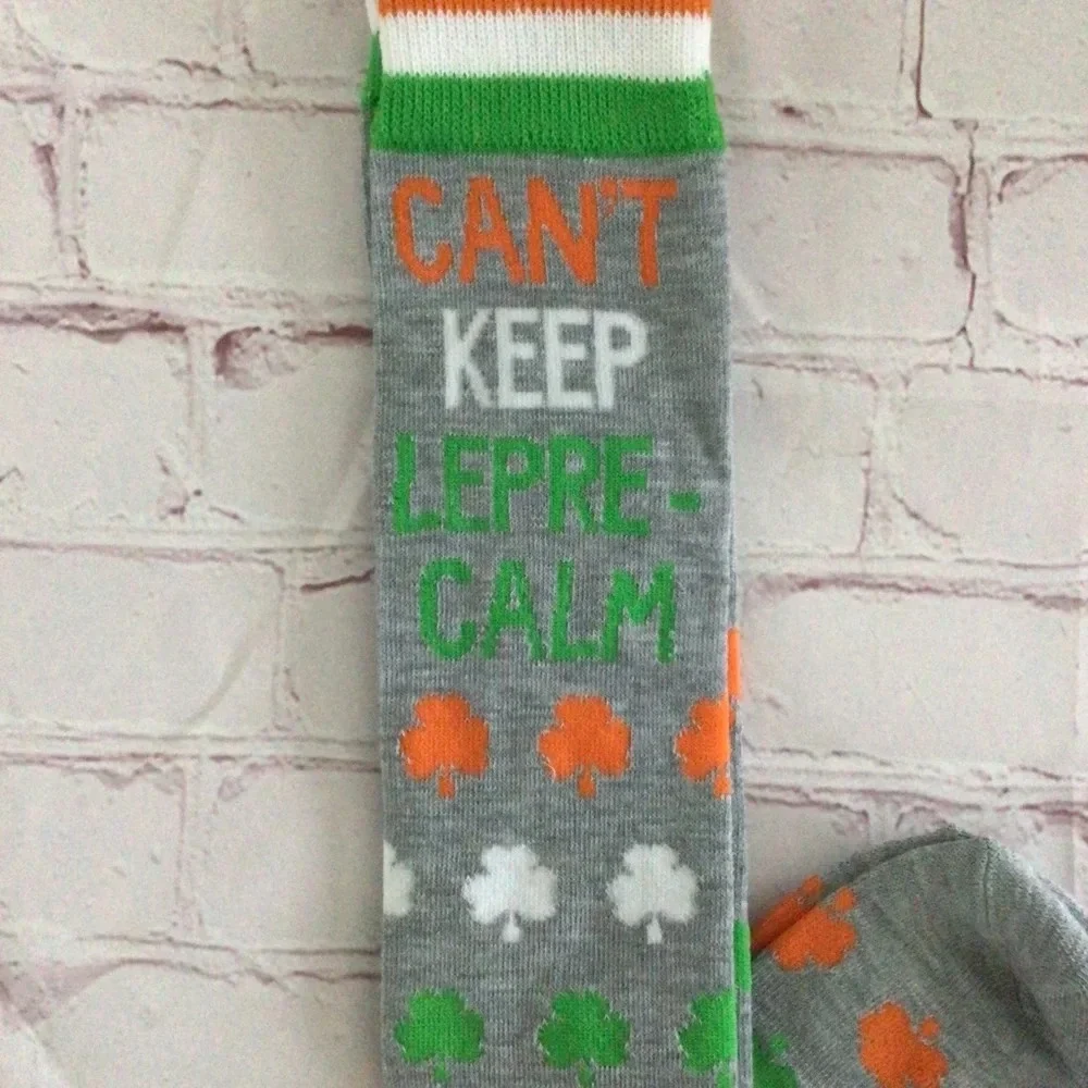 St. Patrick’s Day Can’t Keep Lepre-Calm Knee High Socks - NWT